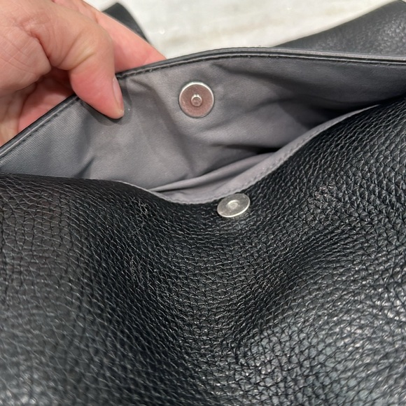 Treasure & Bond Black Leather & Suede Carly Crossbody Bag - Picture 7 of 10